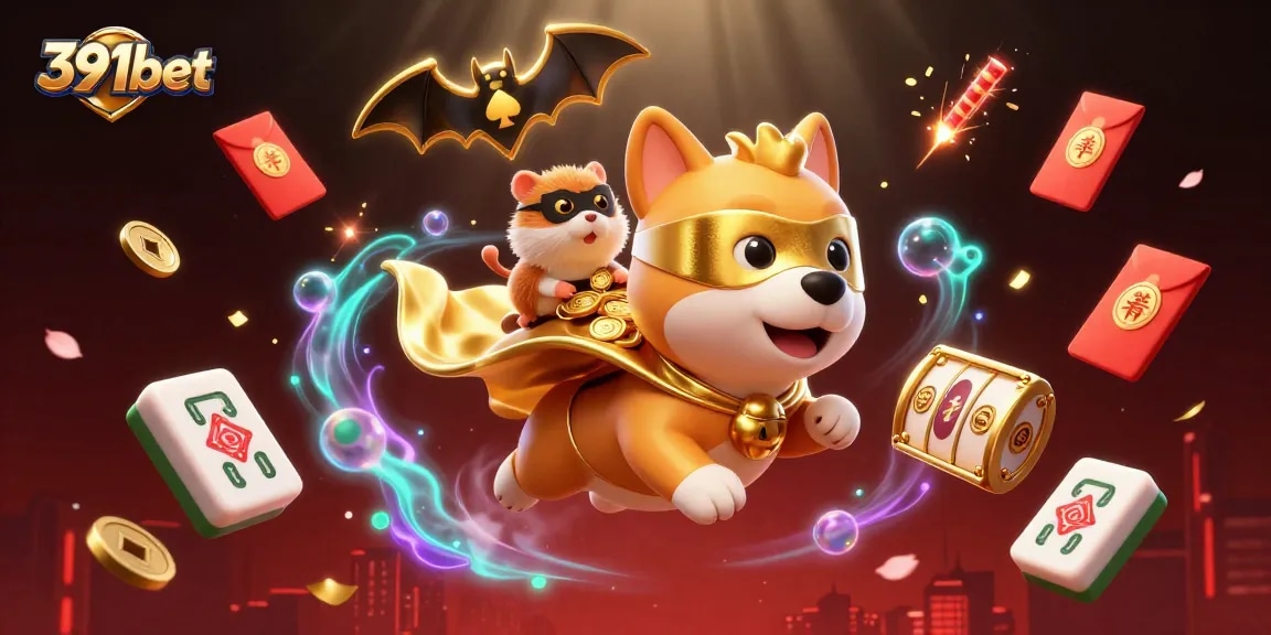 Experience thrilling gaming at 391bet with exciting characters and vibrant casino elements.