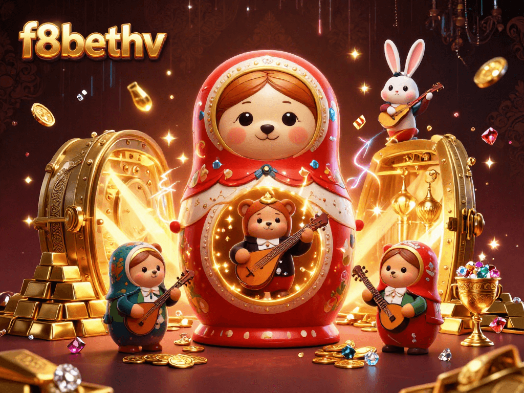 Engage with f8bethv's thrilling casino experience featuring vibrant characters and dynamic imagery.