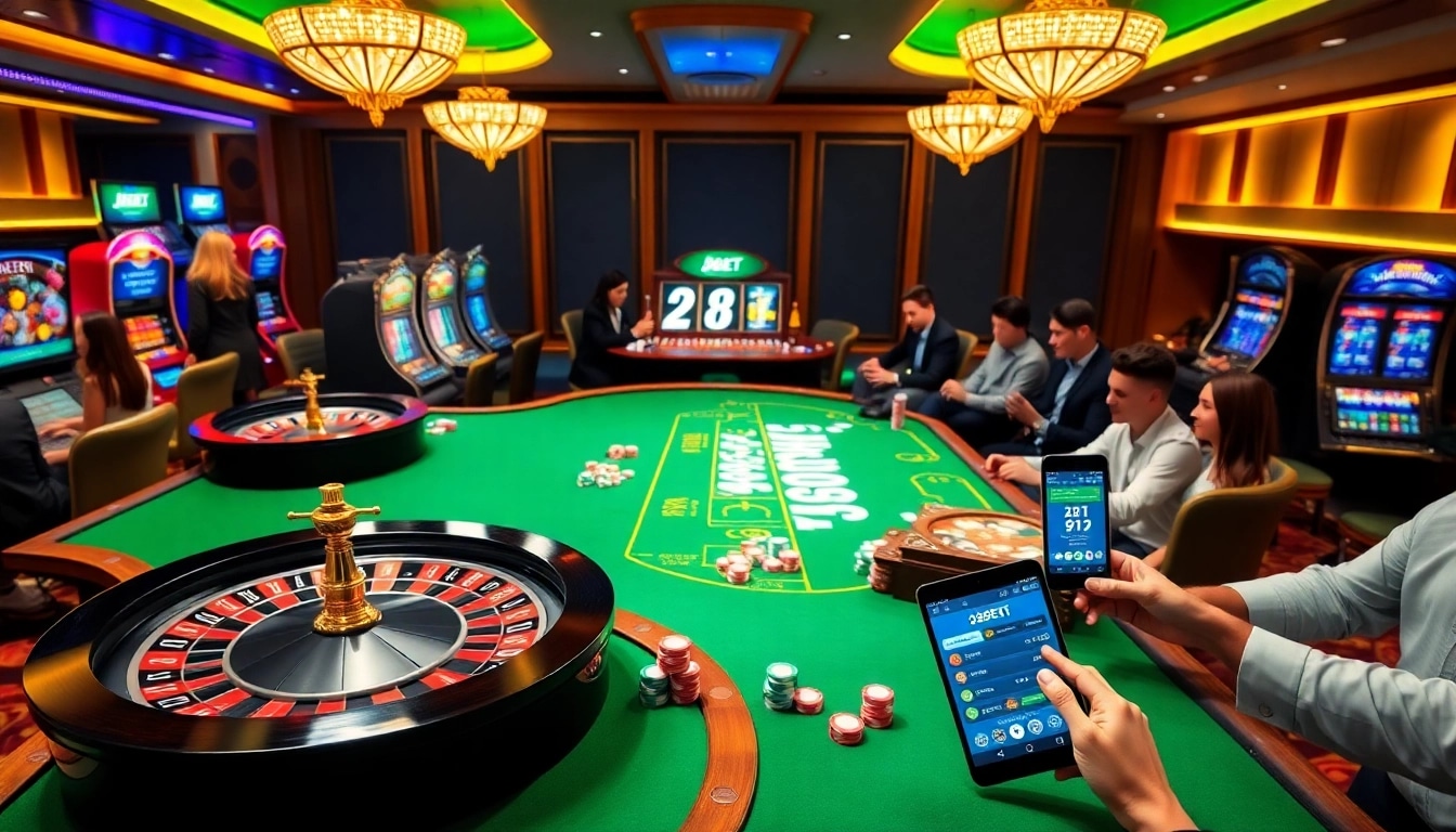 Experience the thrill of online gambling with 28BET through vibrant casino elements.