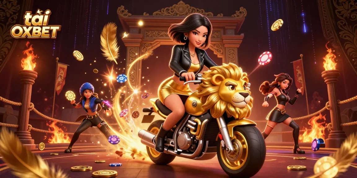 Tải OXBET and win big with a glamorous 3D scene of casino excitement featuring vibrant characters and action.