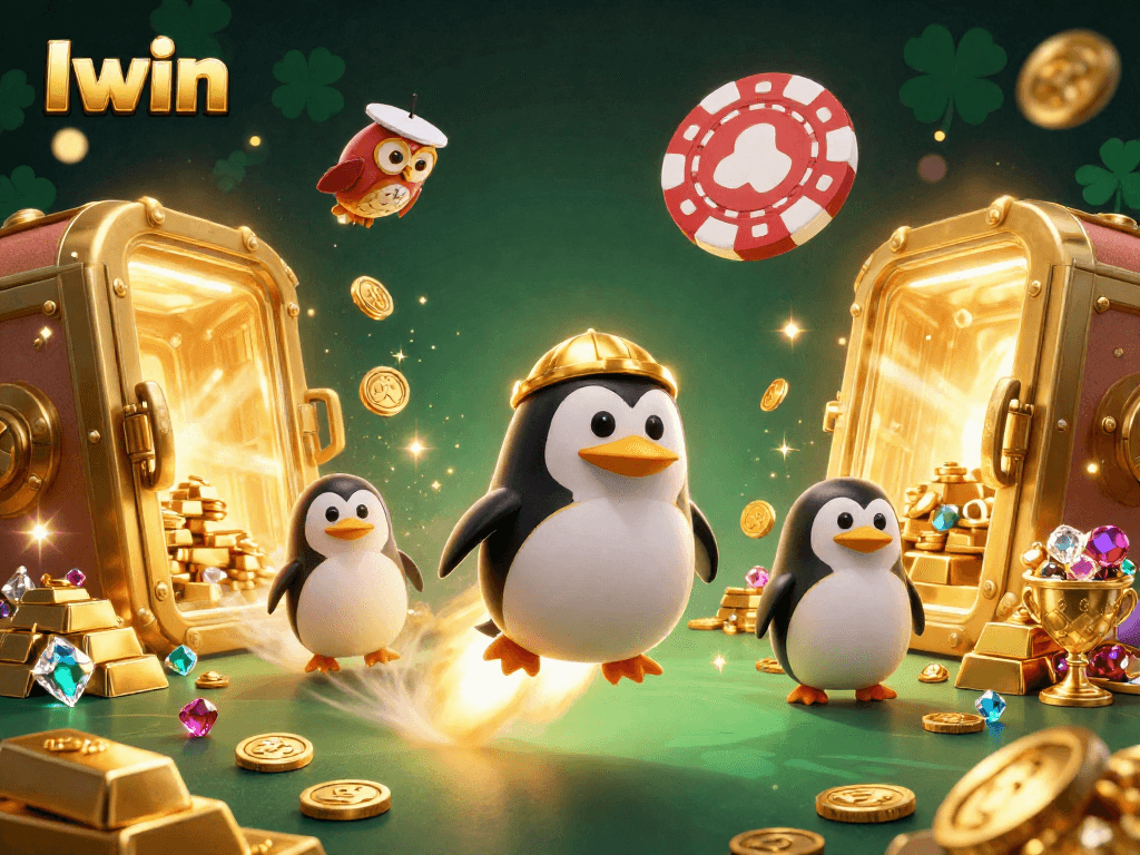 Boost your Iwin gaming experience with vibrant casino-themed 3D imagery, ideal for bettors.