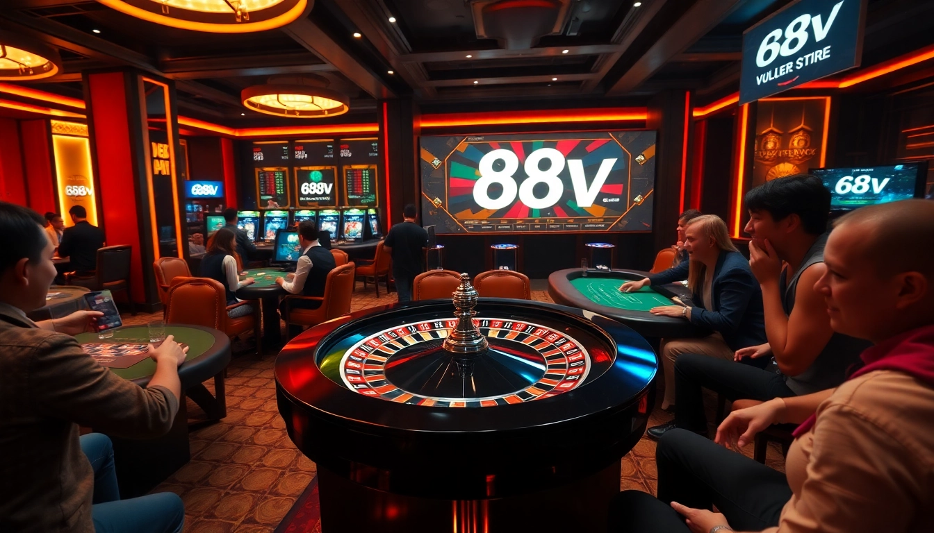 Experience the thrill of 688v as players engage in exciting casino games.