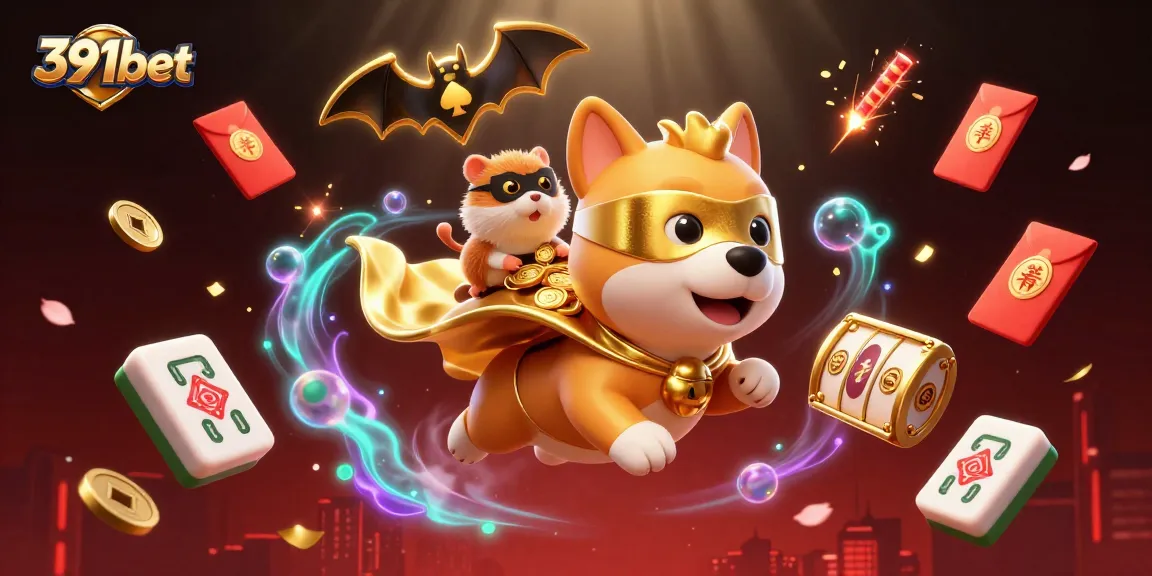 Experience thrilling gaming at 391bet with exciting characters and vibrant casino elements.