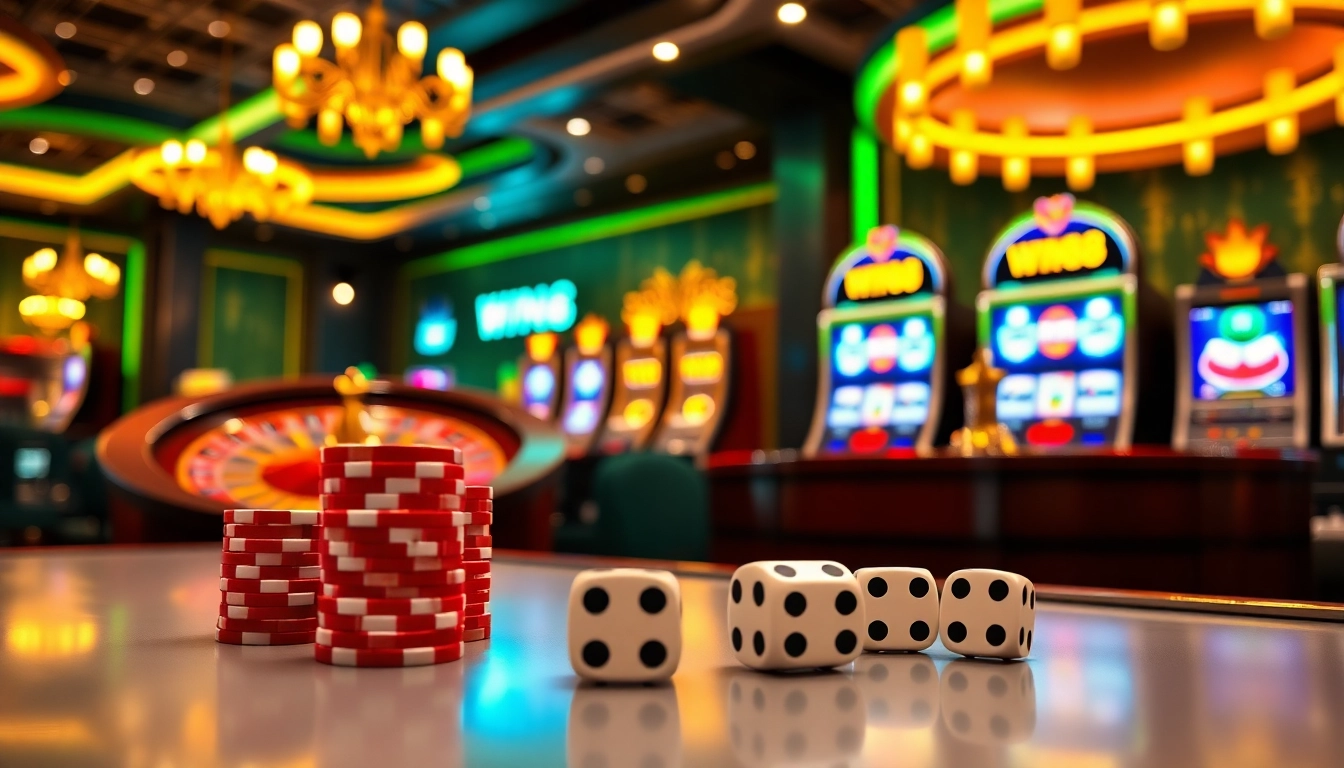 WIN88 gamblers engaging with exciting casino games at a vibrant gaming table.