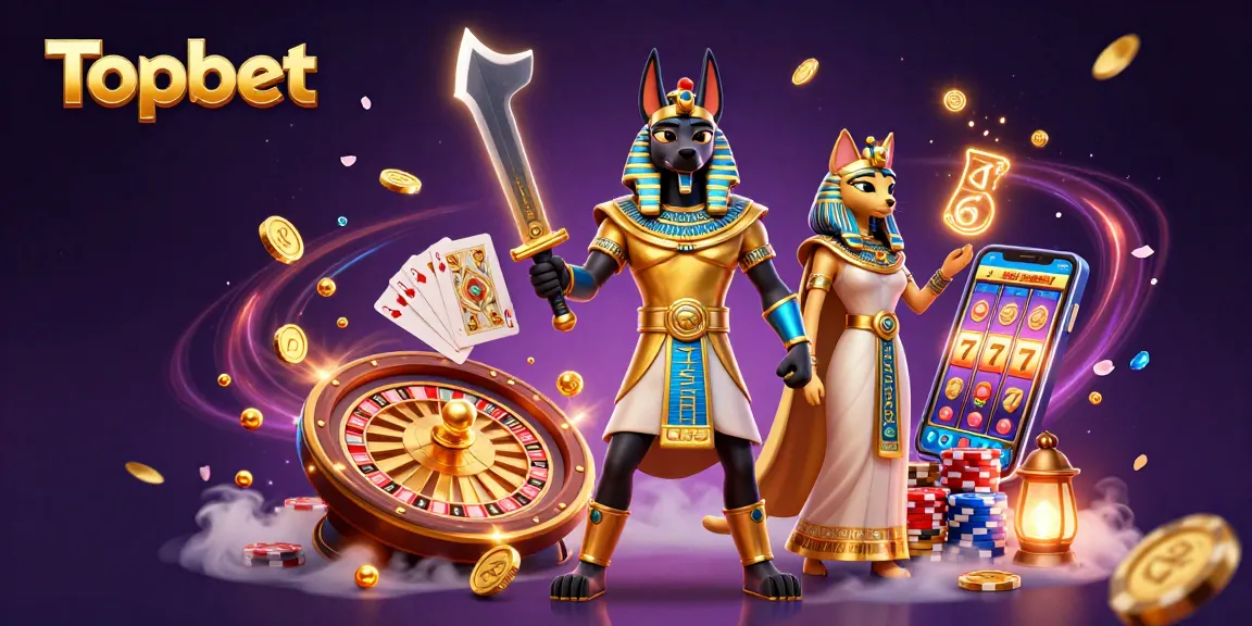 Win big at Topbet with dazzling casino elements and ancient warriors in a 3D scene