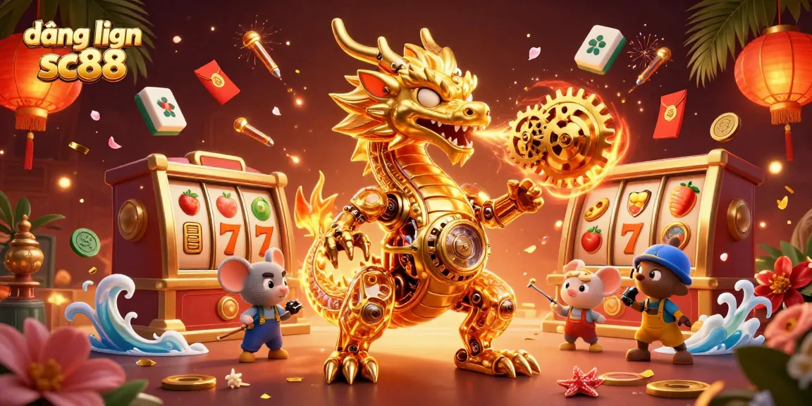 Enhance your gaming experience with đăng nhập sc88, showcasing a vibrant 3D scene of gambling excitement.