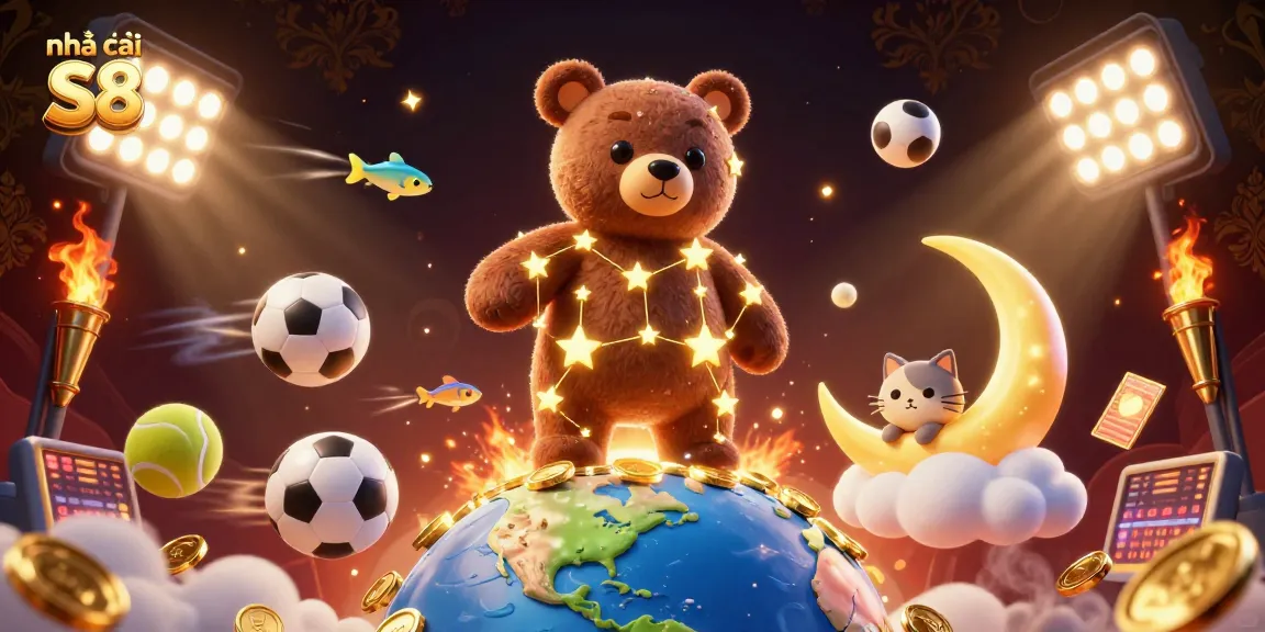 Experience excitement and wins at nhà cái S8 with dynamic sports elements and captivating casino graphics.