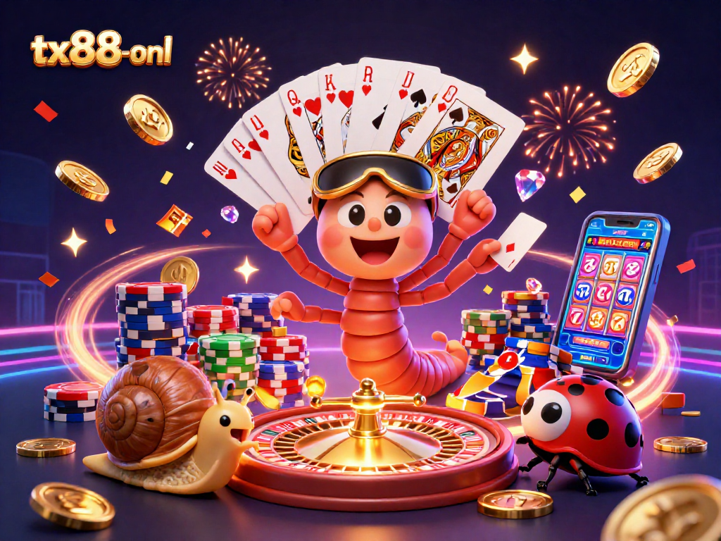 Experience the excitement of tx88-onl with vibrant characters and thrilling casino elements