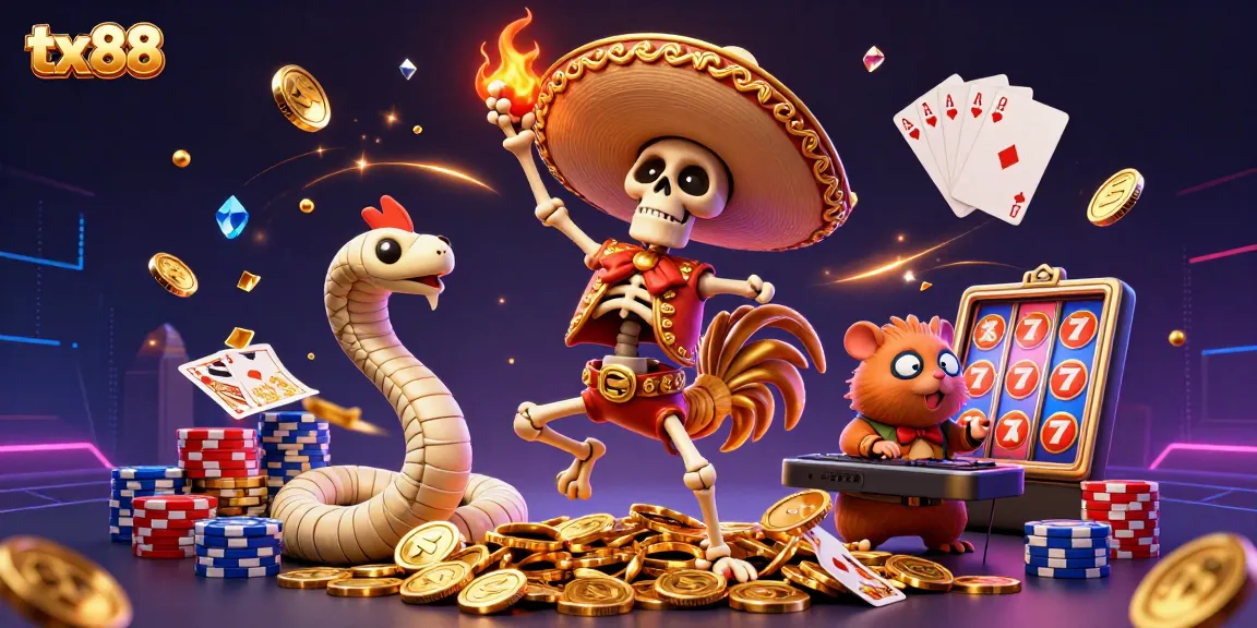 Enjoy exciting games with tx 88 featuring vibrant characters and dynamic casino elements.