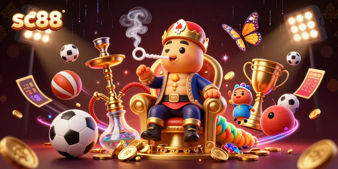 Win big at sc88 with captivating casino-themed 3D illustration showcasing action and excitement.