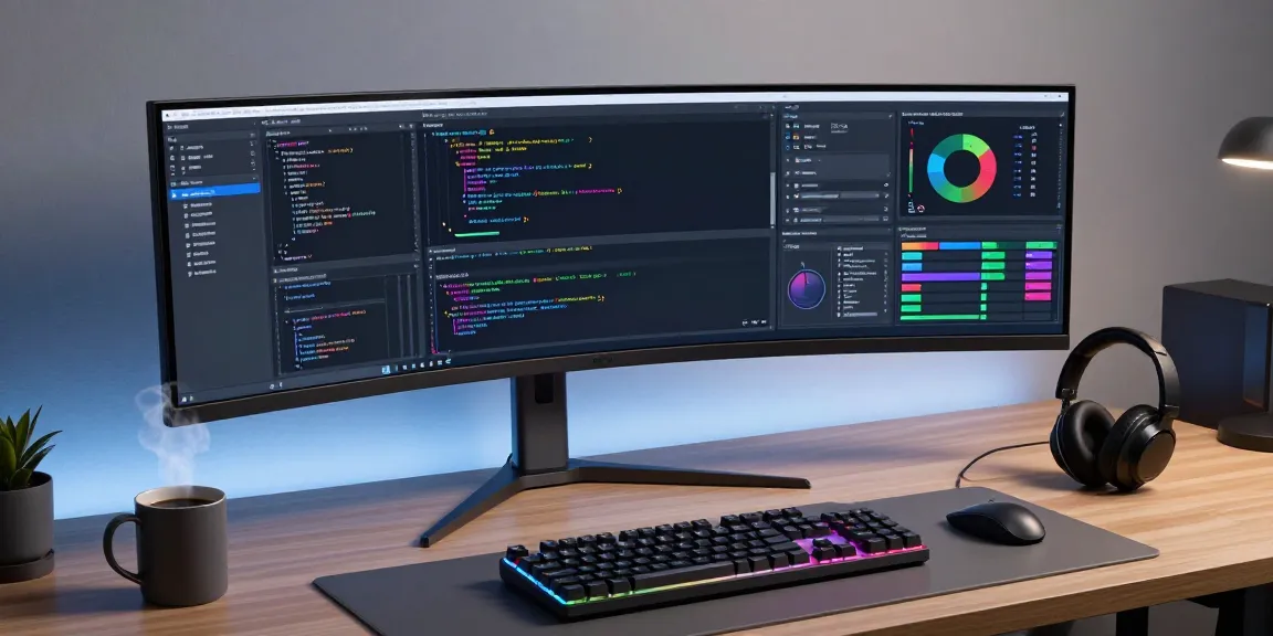 go8net: Innovative developer workspace with advanced coding setup and digital tools.
