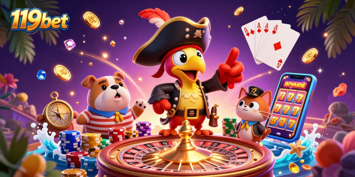 Experience thrilling games at 119bet with pirate-themed 3D casino adventure full of excitement and rewards.