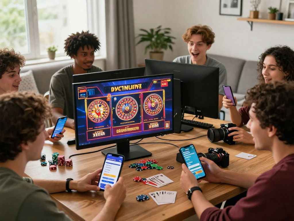 Jogadores animados utilizando a SPBET para depositar e jogar diversos jogos online.