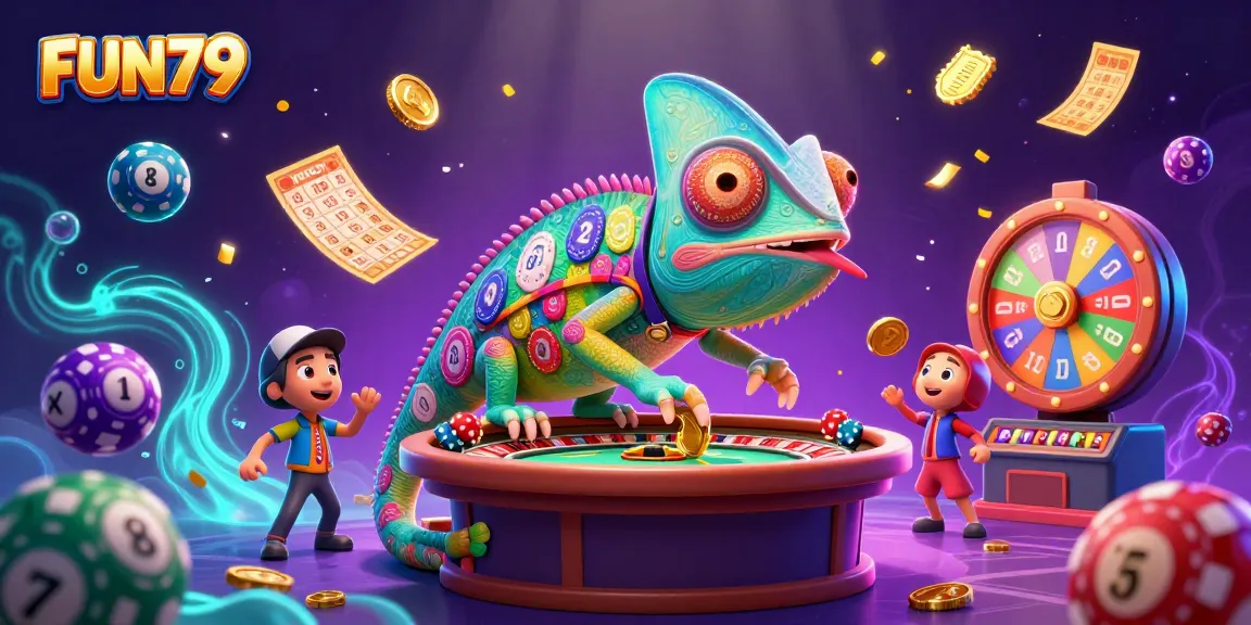 Experience thrilling gaming at FUN79 with vibrant casino elements and a colorful background.
