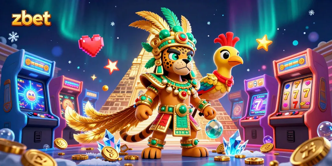 Engage with zbet's vibrant casino scene featuring colorful characters and dynamic gaming elements.