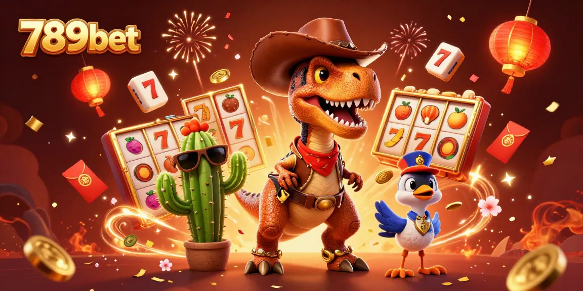 Engage with 789bet's thrilling slot experience featuring vibrant characters and casino elements.