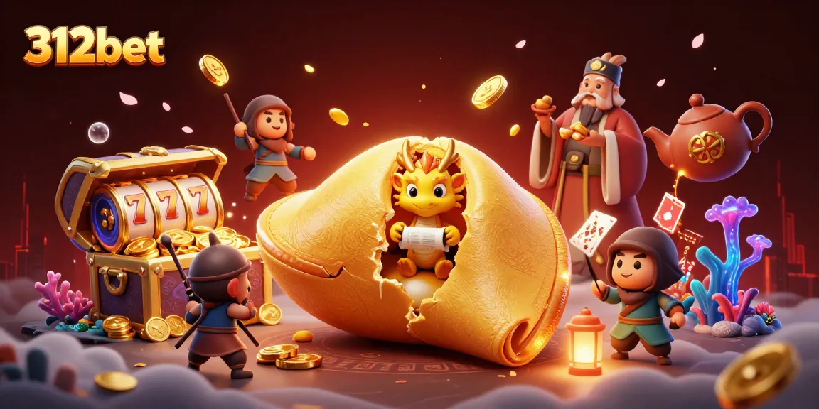 Play slots and win big at 312bet with vibrant casino visuals and engaging characters.