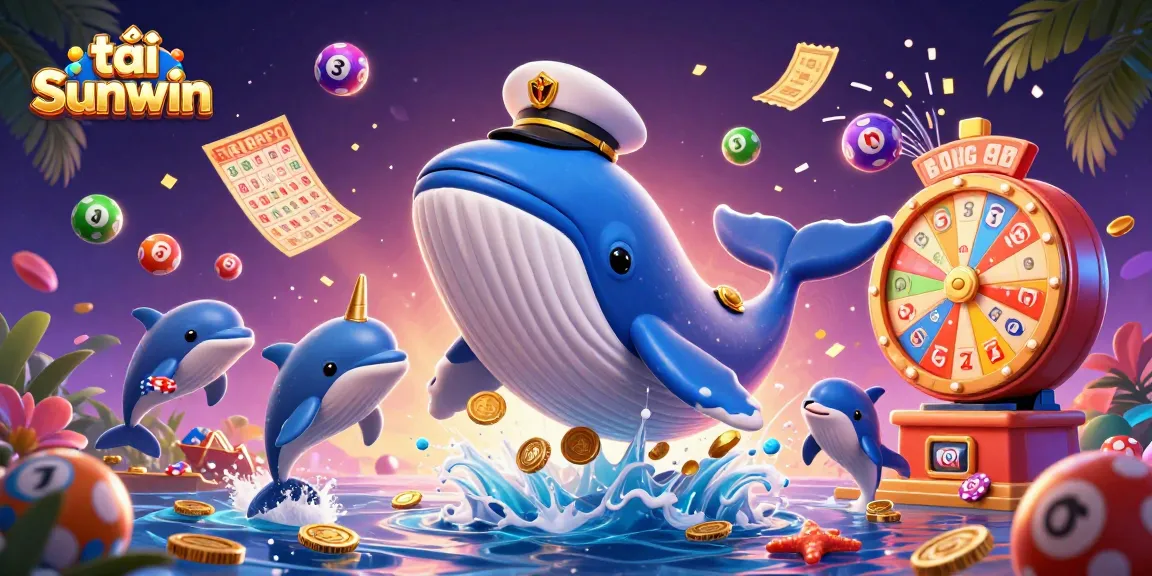 Experience the thrill of tải Sunwin with a vibrant underwater scene featuring energetic characters and dynamic gambling elements.