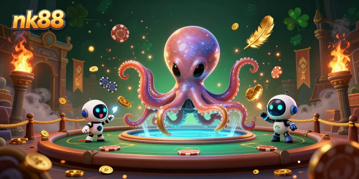Experience thrilling gaming with nk88 at a vibrant cosmic poker table.