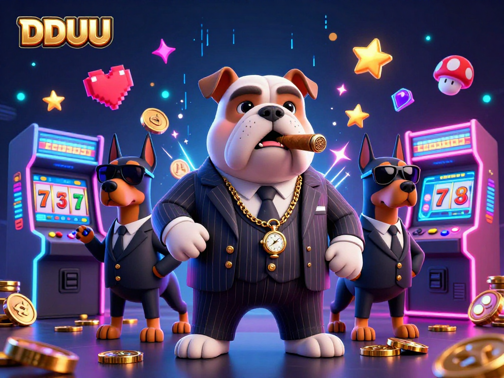 Experience thrilling slots and fast wins at DDUU with engaging animated game elements.