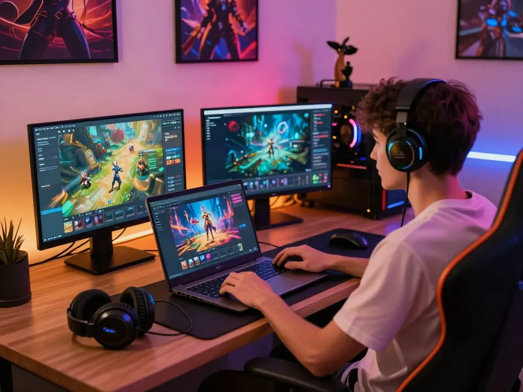 Nohuwin vibrant gaming platform scene showcasing an engaging user experience.