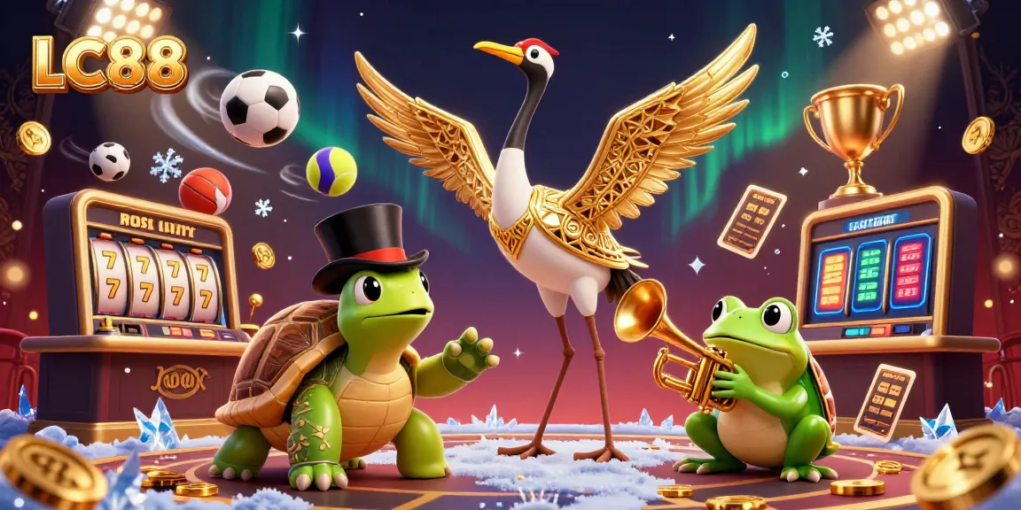 Place bets at LC88 while enjoying an exciting 3D digital casino experience with vibrant characters.