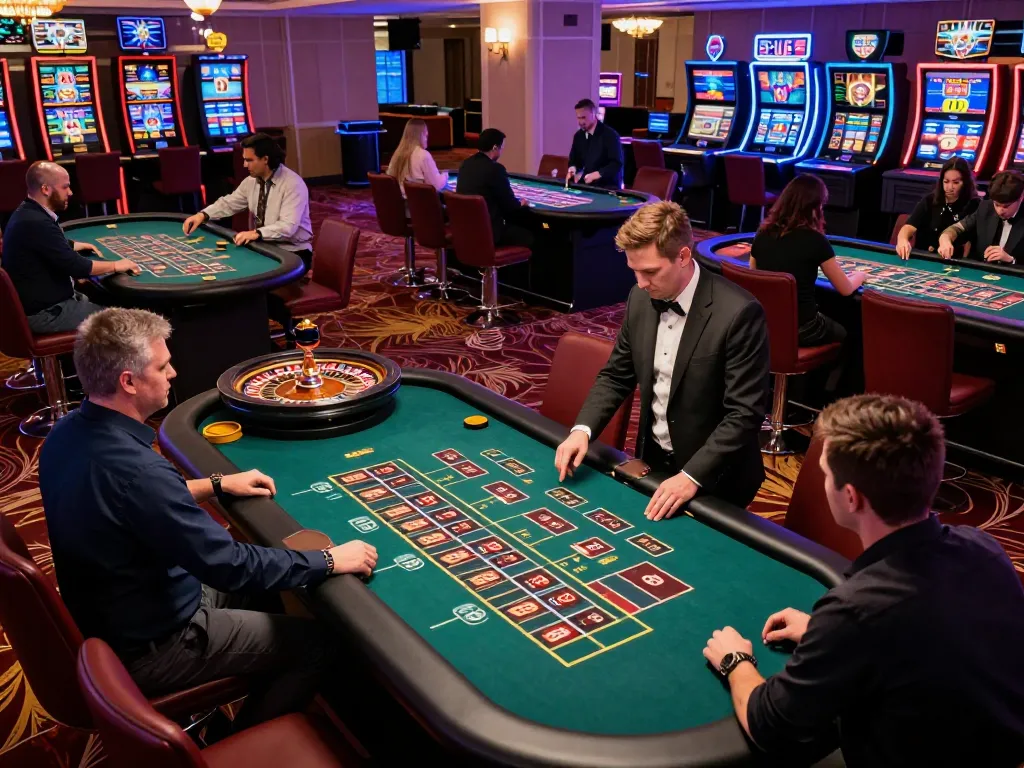 Players engaging in thrilling roulette gameplay at F8BETA2 casino, watching the spinning wheel.