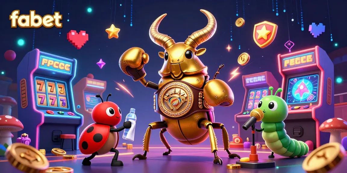 Engaging fabet illustration showing vibrant casino gaming elements and characters.