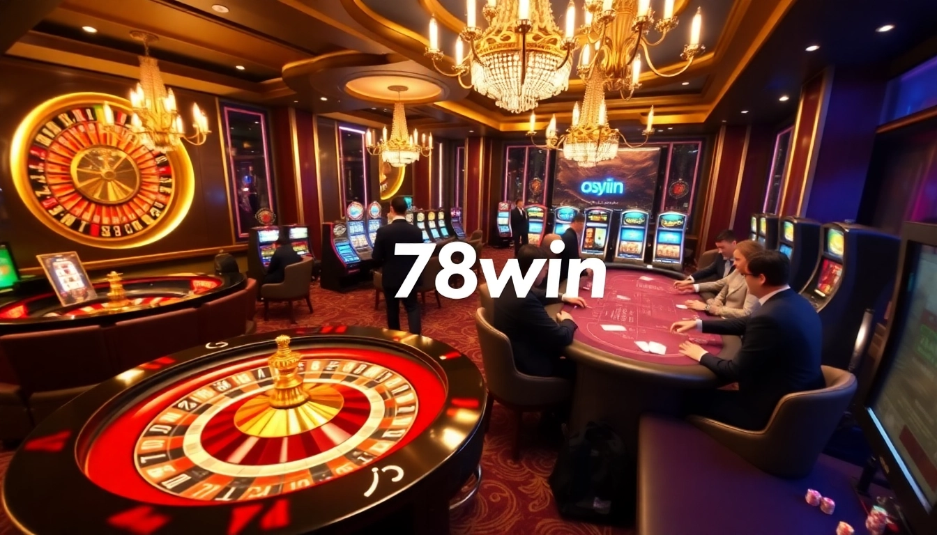 78win casino players enjoying a thrilling roulette game in a luxurious setting.