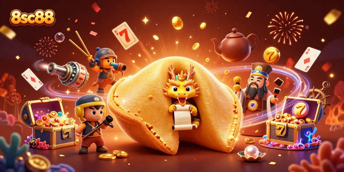 Experience thrilling wins at 8sc88 with vibrant casino elements exploding in gold.