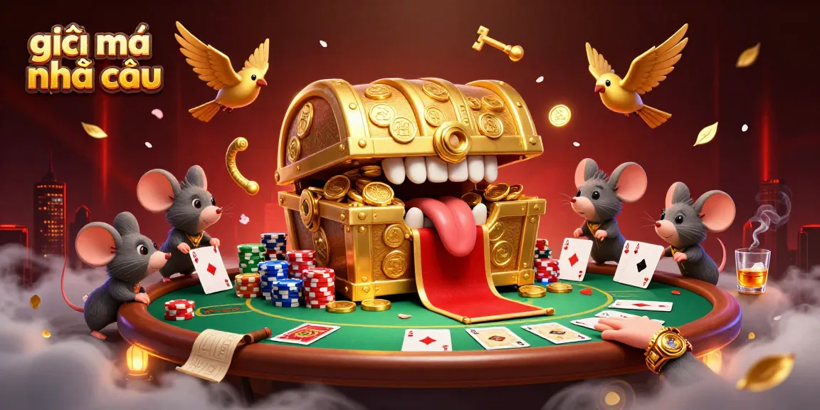 Engage with giải mã nhà cái through this dynamic illustration showcasing a vibrant casino adventure.
