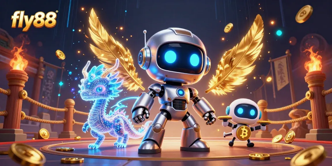 Engage with fly88's vibrant gaming world filled with gold and dynamic characters.