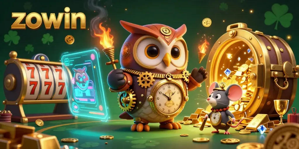 Zowin unveils a captivating time-travel casino experience with vibrant steampunk elements and dynamic jackpots.