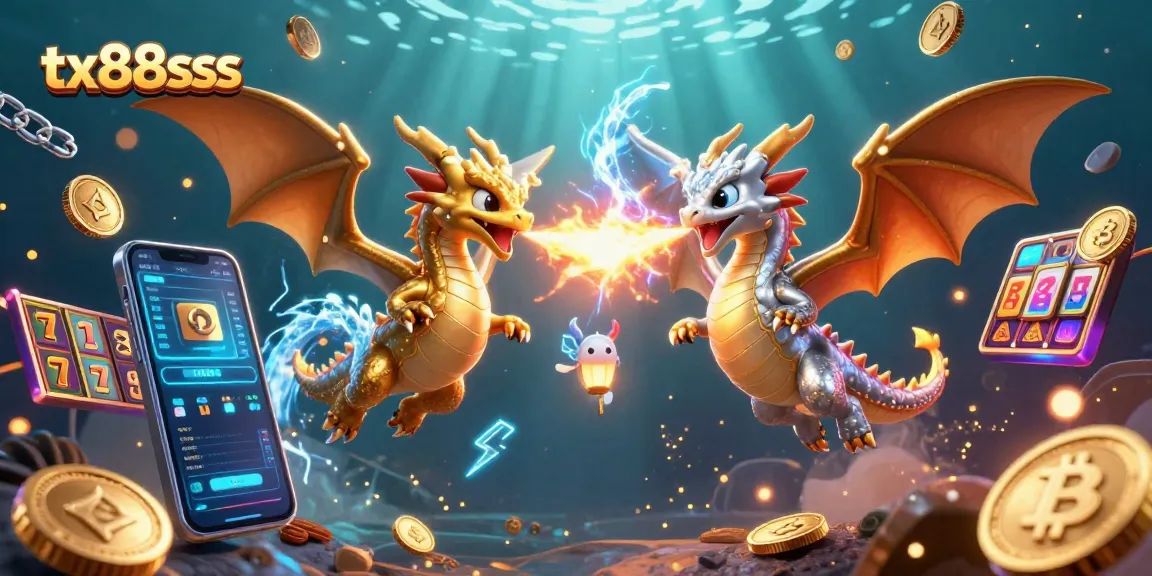 Engage with captivating tx88sss visuals featuring dynamic casino elements and vibrant dragons.