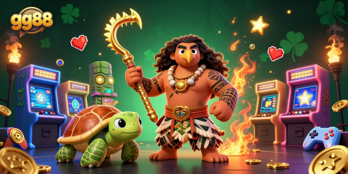 Engage with gg88's thrilling gaming experience featuring vibrant characters and casino elements.