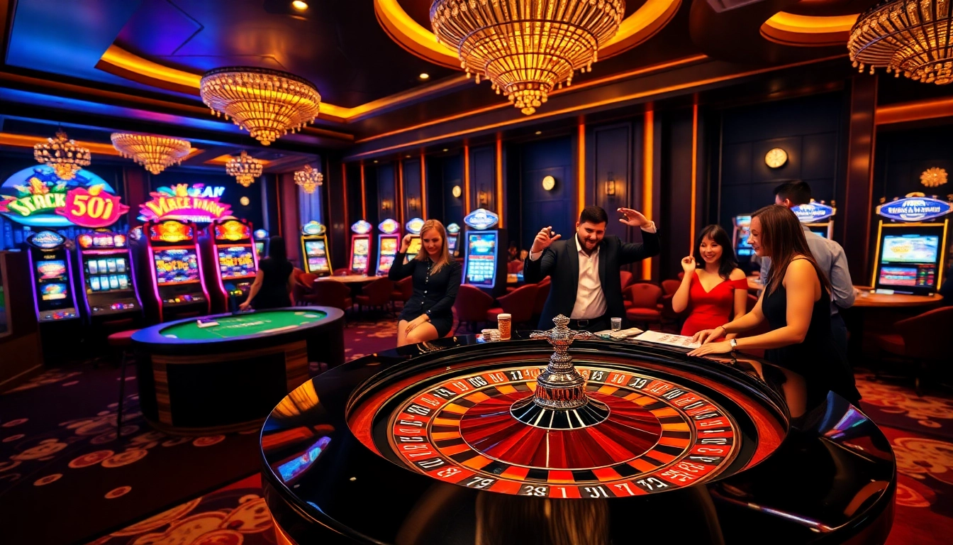 Mergulhe na emoção da 001WIN enquanto jogadores celebram vitórias à mesa de cassino de luxo.
