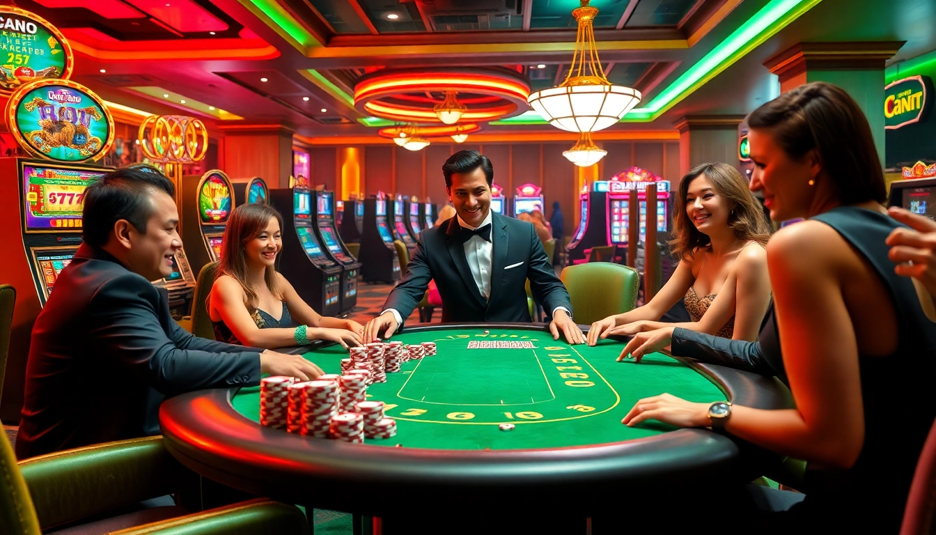 Experience the excitement of L567 with thrilling games at a luxurious casino table.