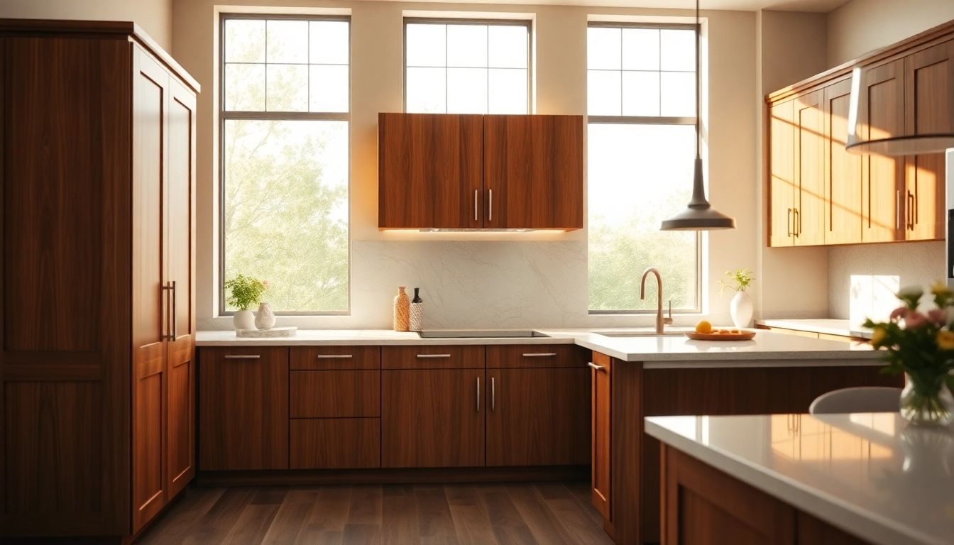 Showcasing a beautifully crafted custom cabinet in a modern kitchen environment.