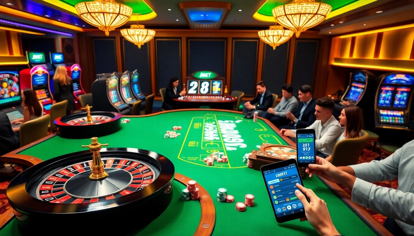 Experience the thrill of online gambling with 28BET through vibrant casino elements.