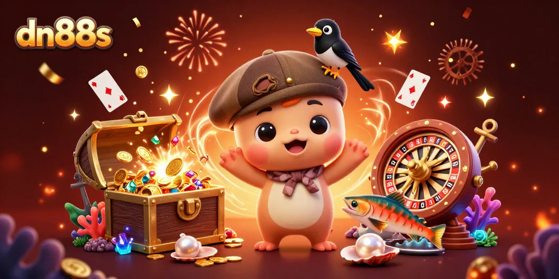 Experience thrilling gameplay with dn88s, where a playful Nessie and magpie charm the casino scene.