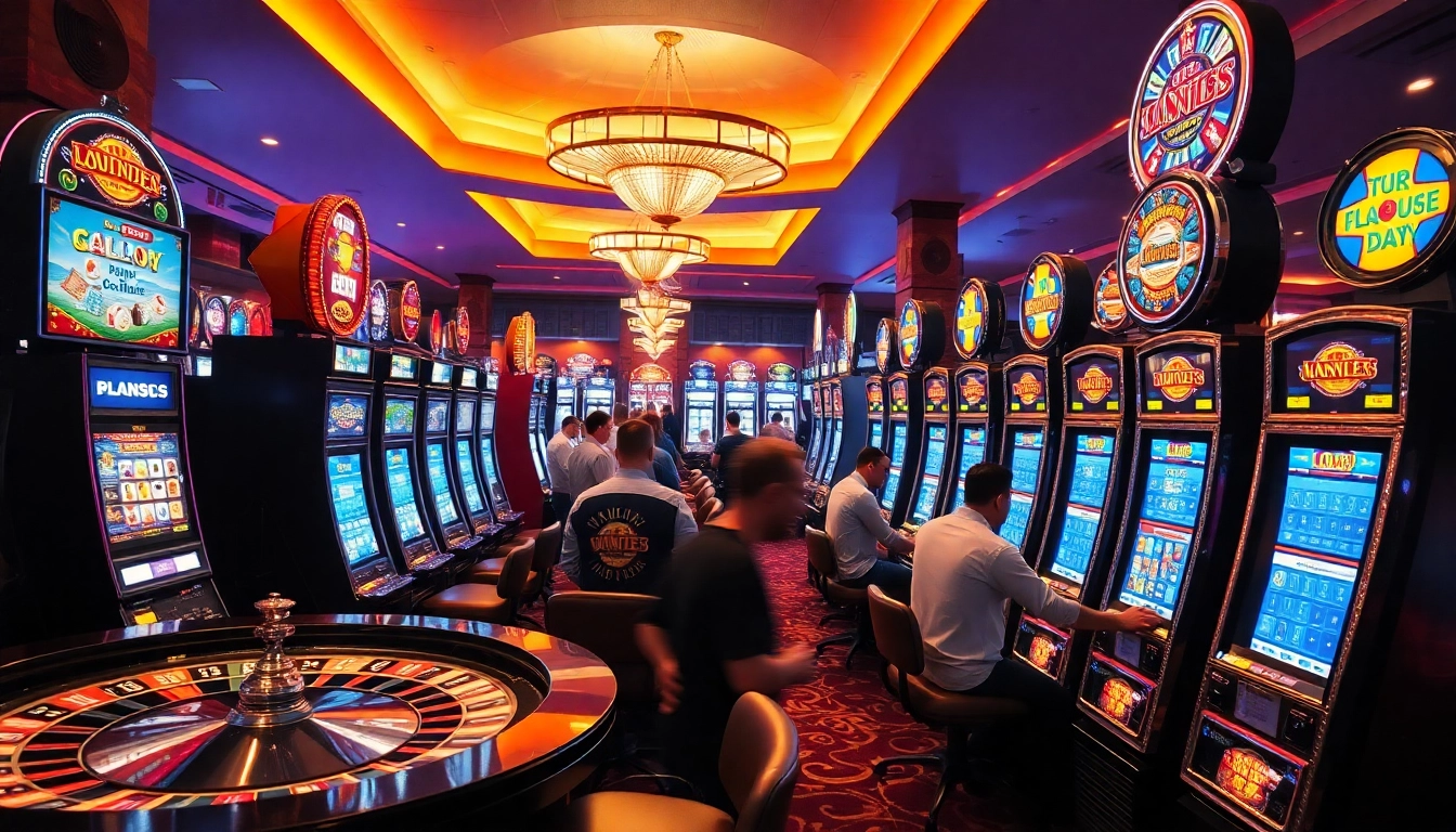 Jouer à des jeux de casino usdt avec des machines à sous vibrantes et des joueurs engagés.