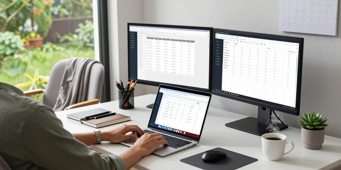 Download WPS Office in a modern workspace with laptops and productivity tools