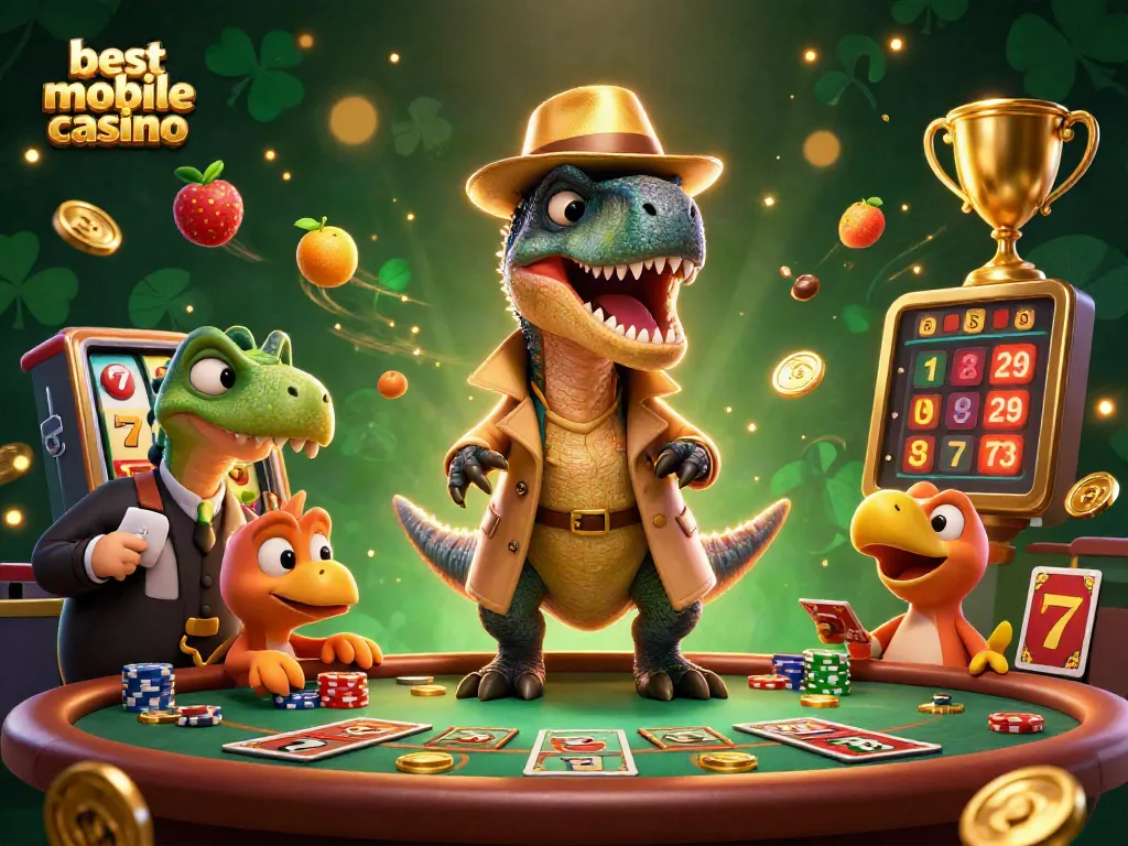 Experience thrilling gaming action at the best mobile casino with engaging slot games and dynamic characters.