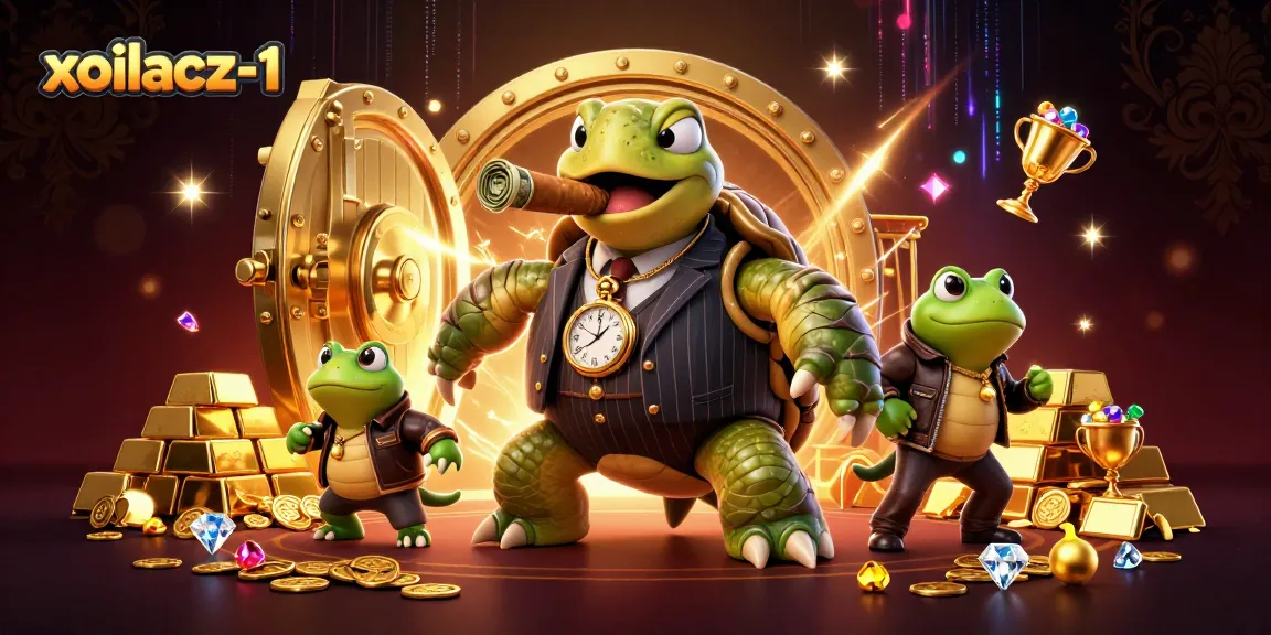 Experience the thrill at xoilacz-1 with a stunning casino scene featuring vibrant characters and gold treasures.