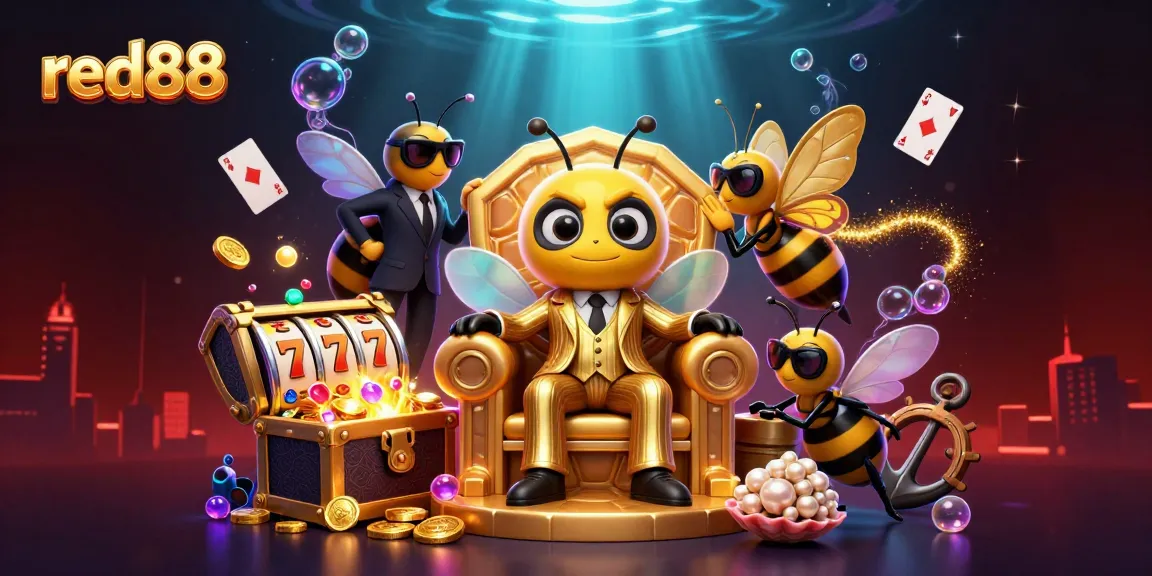 Play engaging casino games at red88, featuring vibrant animations and iconic gaming elements.