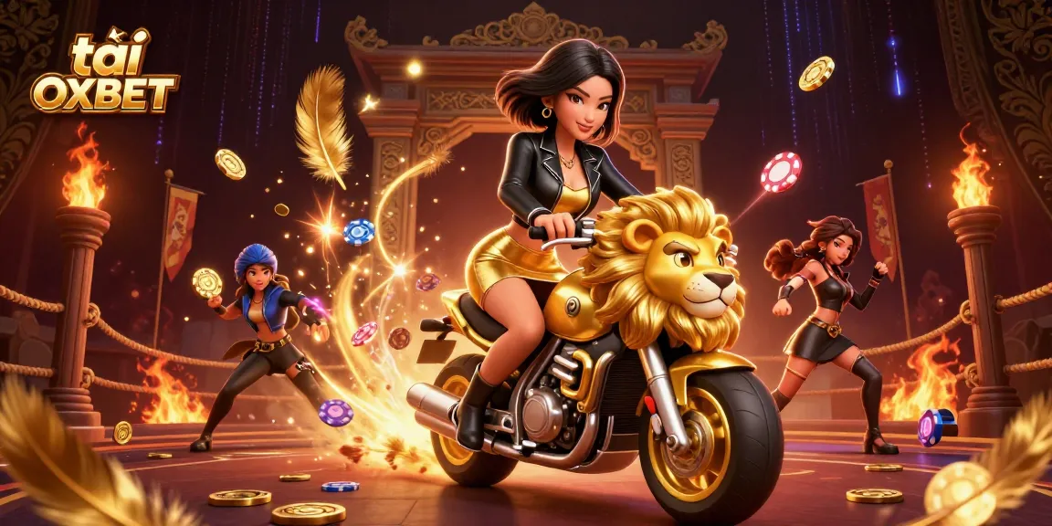 Tải OXBET and win big with a glamorous 3D scene of casino excitement featuring vibrant characters and action.