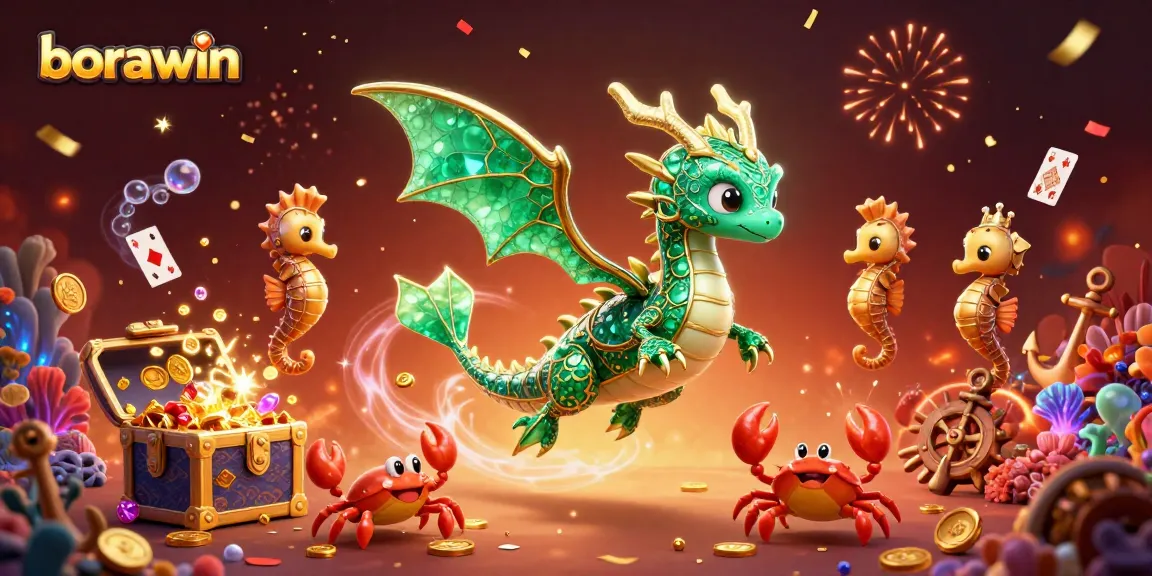Experimente vitórias emocionantes com a borawin enquanto o dragão do mar e os tesouros dão vida à aventura de jogo.