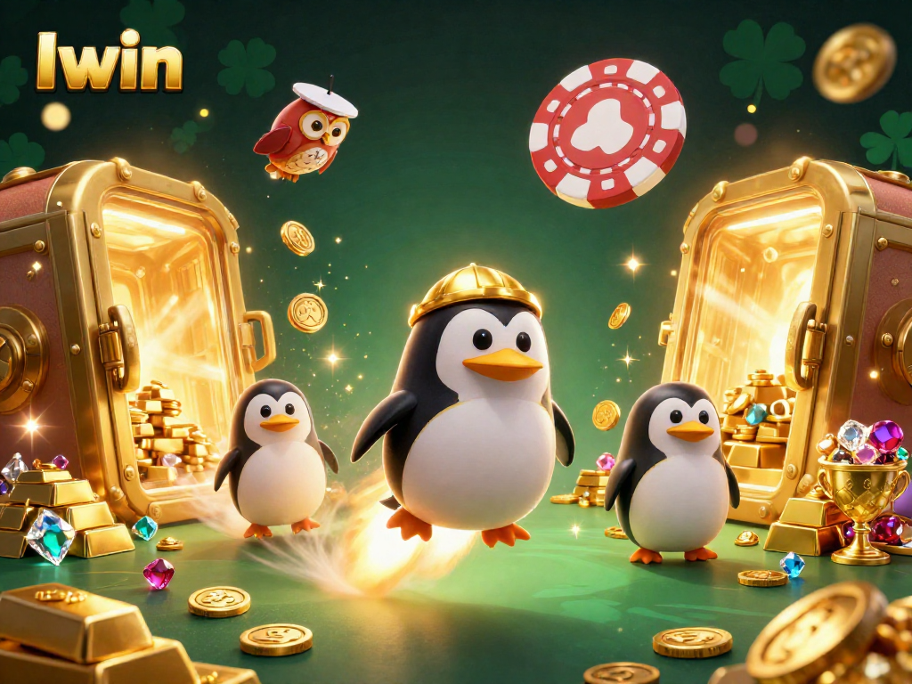 Boost your Iwin gaming experience with vibrant casino-themed 3D imagery, ideal for bettors.
