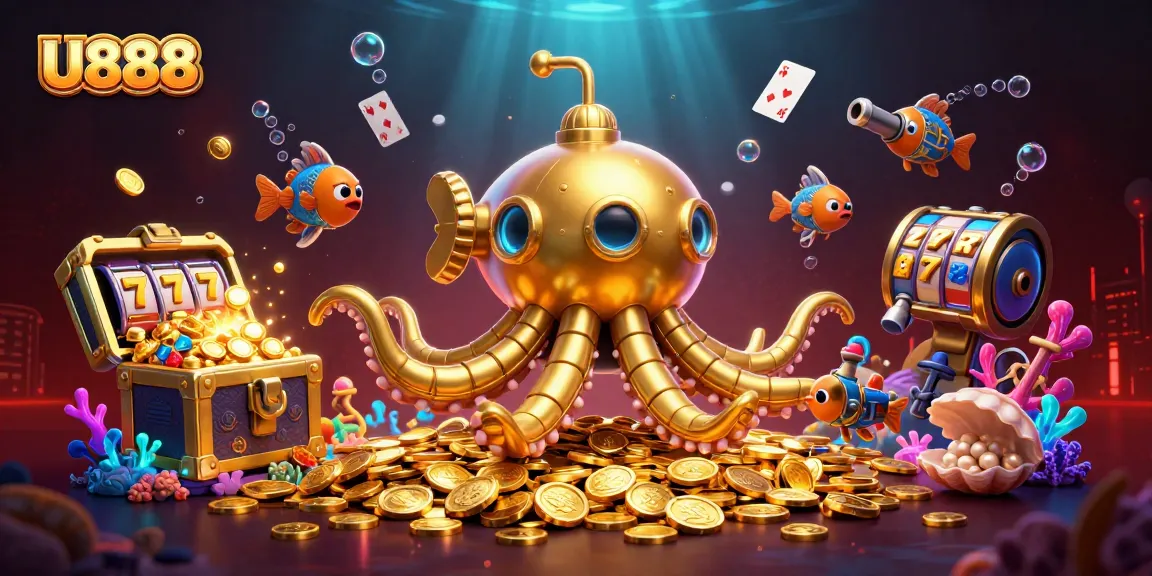 Experience thrilling wins at U888 with dynamic slots and casino games in an underwater world.