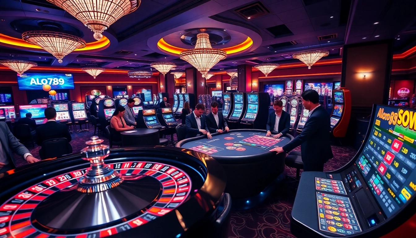 Experience the excitement of gambling at alo789 with vibrant casino tables and thrilling gameplay.